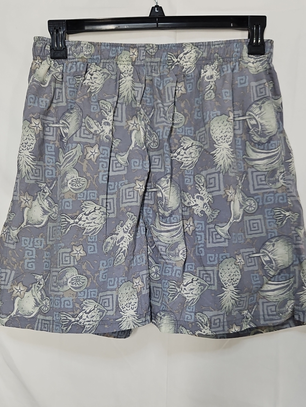 croft & barrow Blue Tropical Fruit Swim Trunks